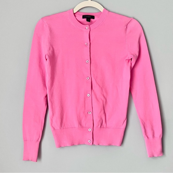 J.Crew Classic Button Cardigan | Pink | XXS - Picture 2 of 6